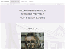 Tablet Screenshot of friseur-pfefferle.de